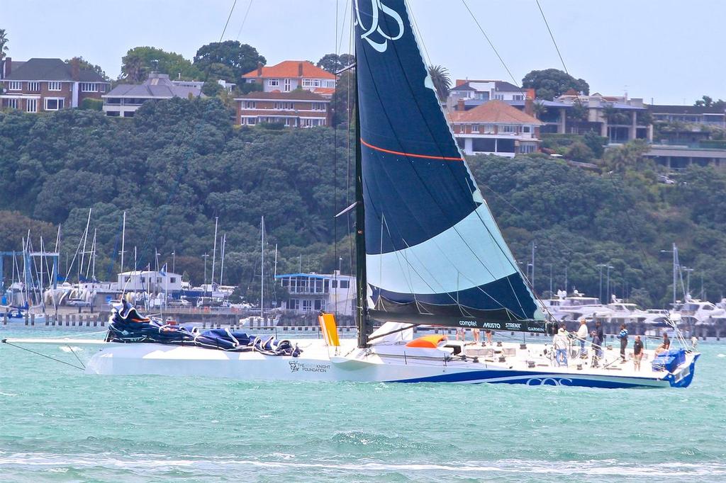 CQS - supermaxi upgraded by Bakewell-White Yacht Design and Southern Ocean (Tauranga) - sea trials Waitemata Harbour November 18, 2016 © Richard Gladwell www.photosport.co.nz